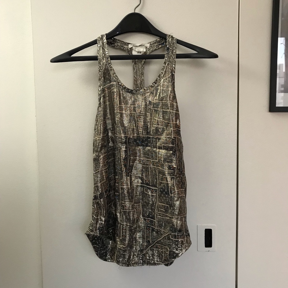 Isabel Marant X H&M Gold Top with Metallic Detail